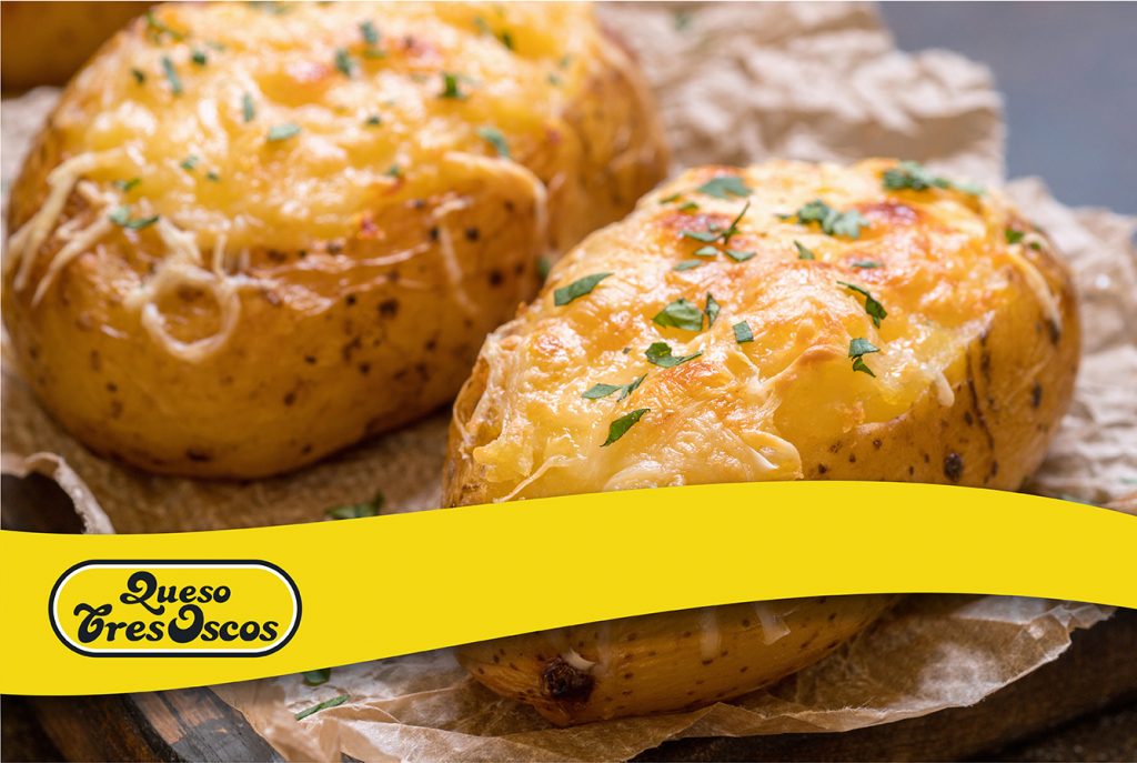 patatas rellenas con queso tres oscos