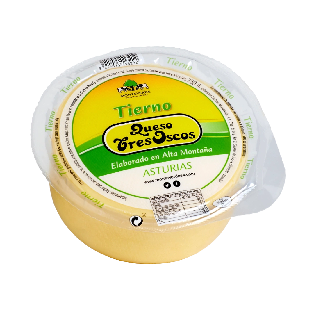 queso tierno, Tres Oscos Tierno 750g